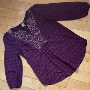 ANTHROPOLOGIE ONE SEPTEMBER “Madiran” top